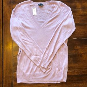 NWT Small The Limited Violet V-Neck Sweater